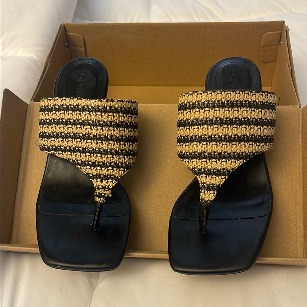 Stylish Black and Tan Women's Sandals